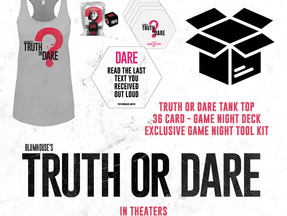 Blumhouse's TRUTH OR DARE "Game Night" Prize Pack Giveaway