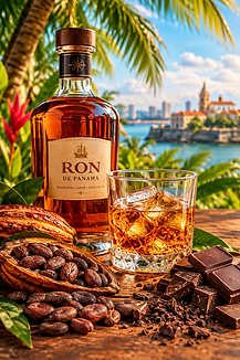 Panamaischer Rum mit Kakao am Meer.png