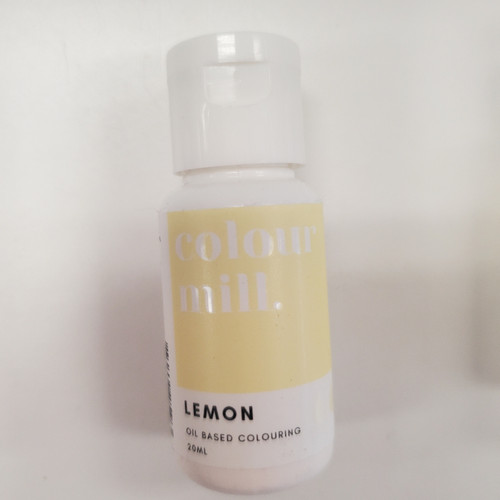 Colorant Liposoluble Pour Chocolat Blanc Colour Mill Oil-Based Food Coloring, 20 Milliliters Lemon Color Mill