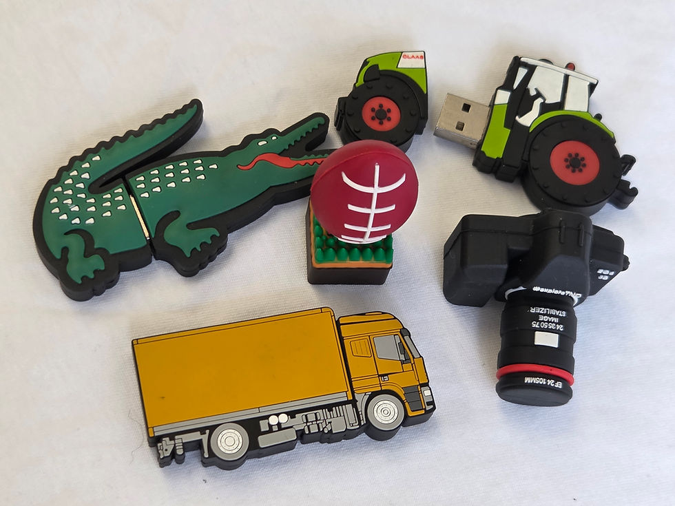 Recommended Logo Placement Areas on USB Drives