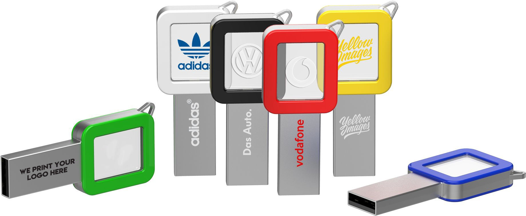 Light Up Colourful USB Keys