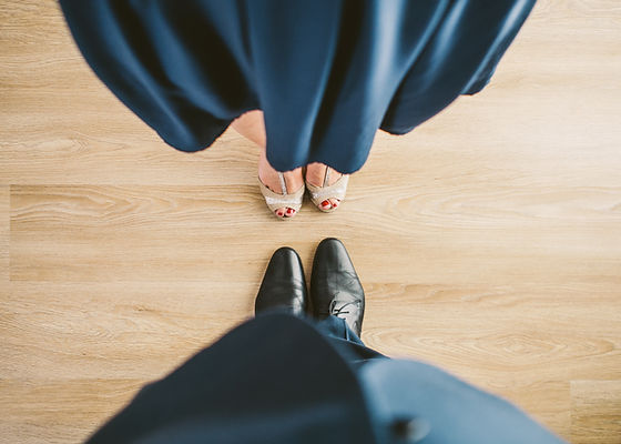 Couple Looking Down