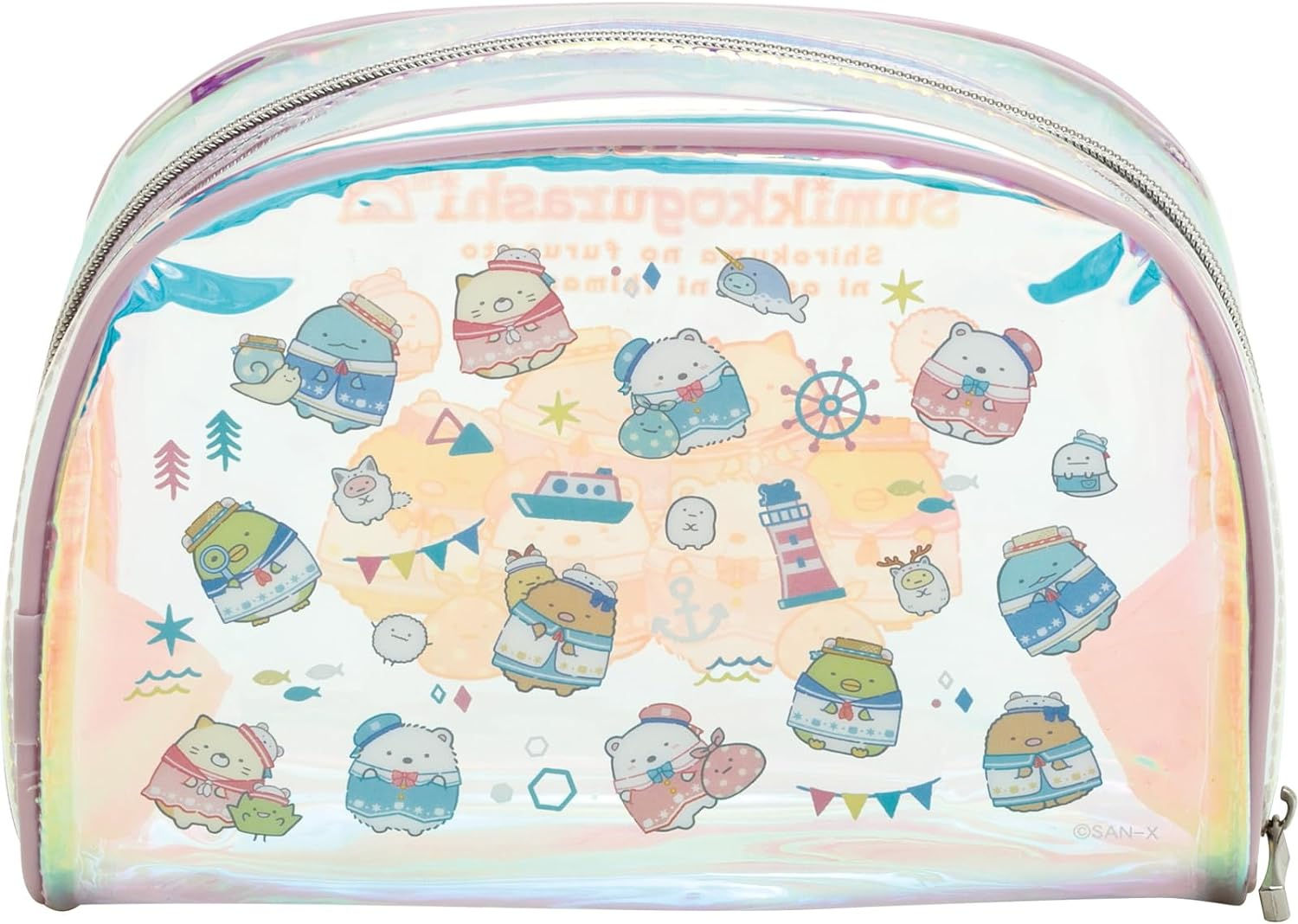 SX0531 San-X 角落生物拉鏈化粧袋 (857048) (約 12.5 x 17.5 x 6 cm) (原箱2件)