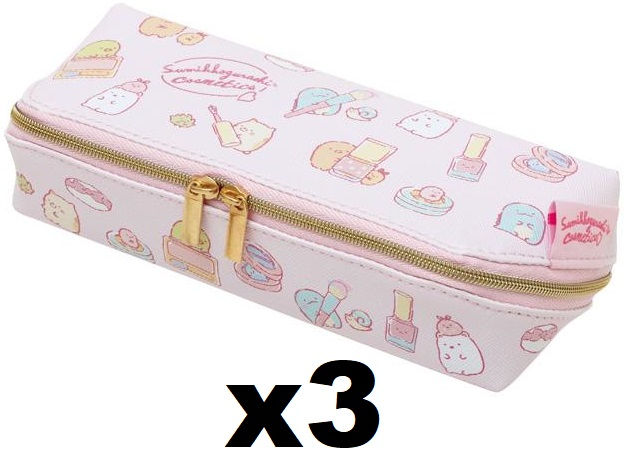 Thumbnail: SX0024 San-X 角落生物兩隔拉鍊筆袋 (約 40 x 180 x 70 mm )(P) x （3個）