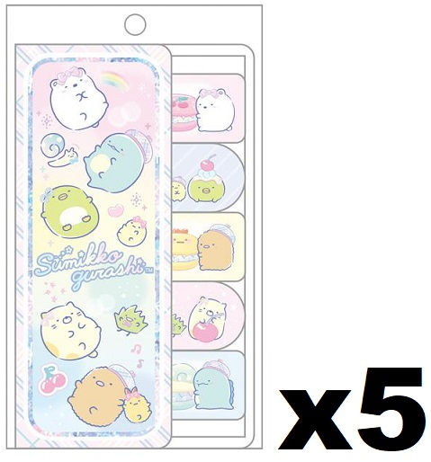 縮圖：SX0011 San-X 角落生物報事貼 Index Memo 5 款 (B)x（5套）