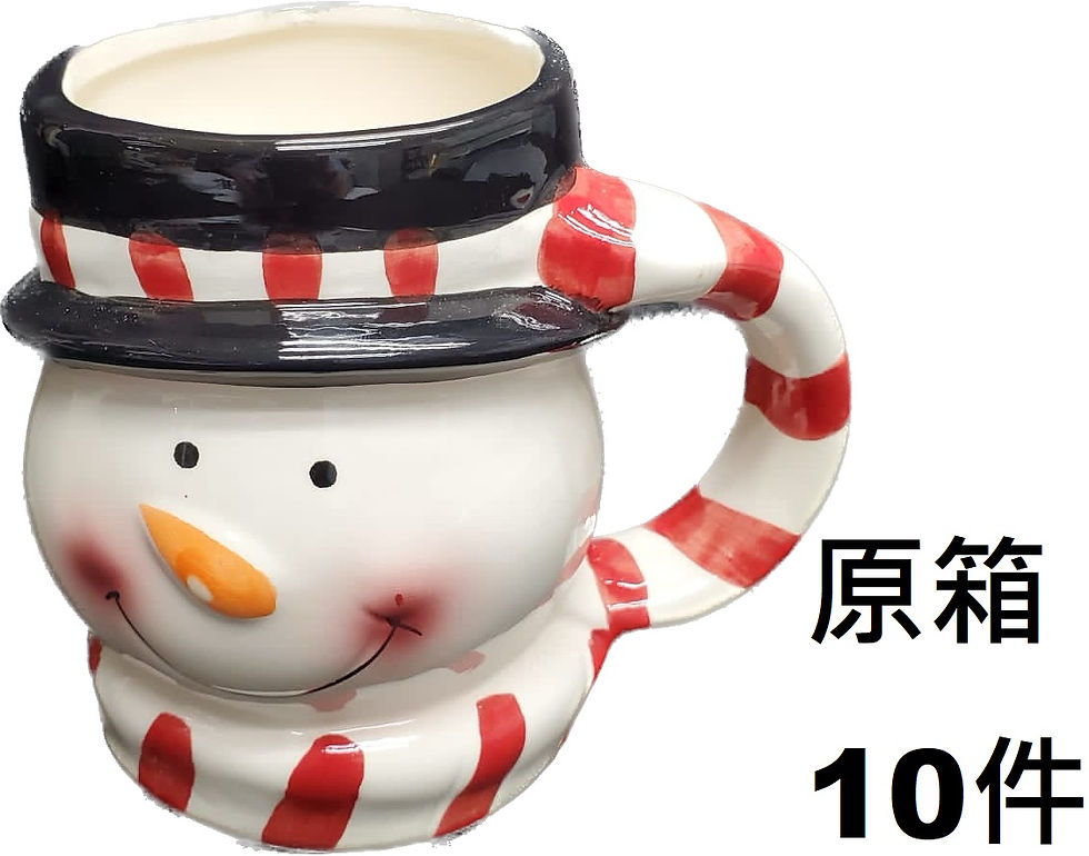 縮圖：XCP002 聖誕雪人頭 MUG 杯 (中) (長12.5 cm x 闊8 cm x 高10.5 cm) x (原箱10件)