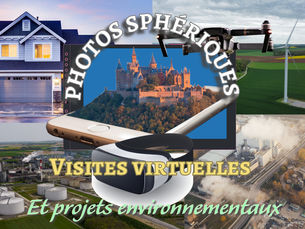 Les images sphériques, visites virtuelles et les projets.