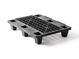 Displaypall 600x800 med �ppen topp i medium-utf�rande och 6 f�tter f�r medeltunga laster och effektiv internlogistik