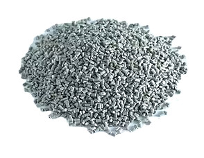Recycled polyal material pellets
