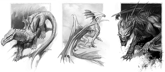 Todd Lockwood dragon illustrations