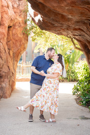 Engagement session at Disney's Animal Kingdom Lodge with Disney Wedding and Engagement Photographer Adrianna Gunn