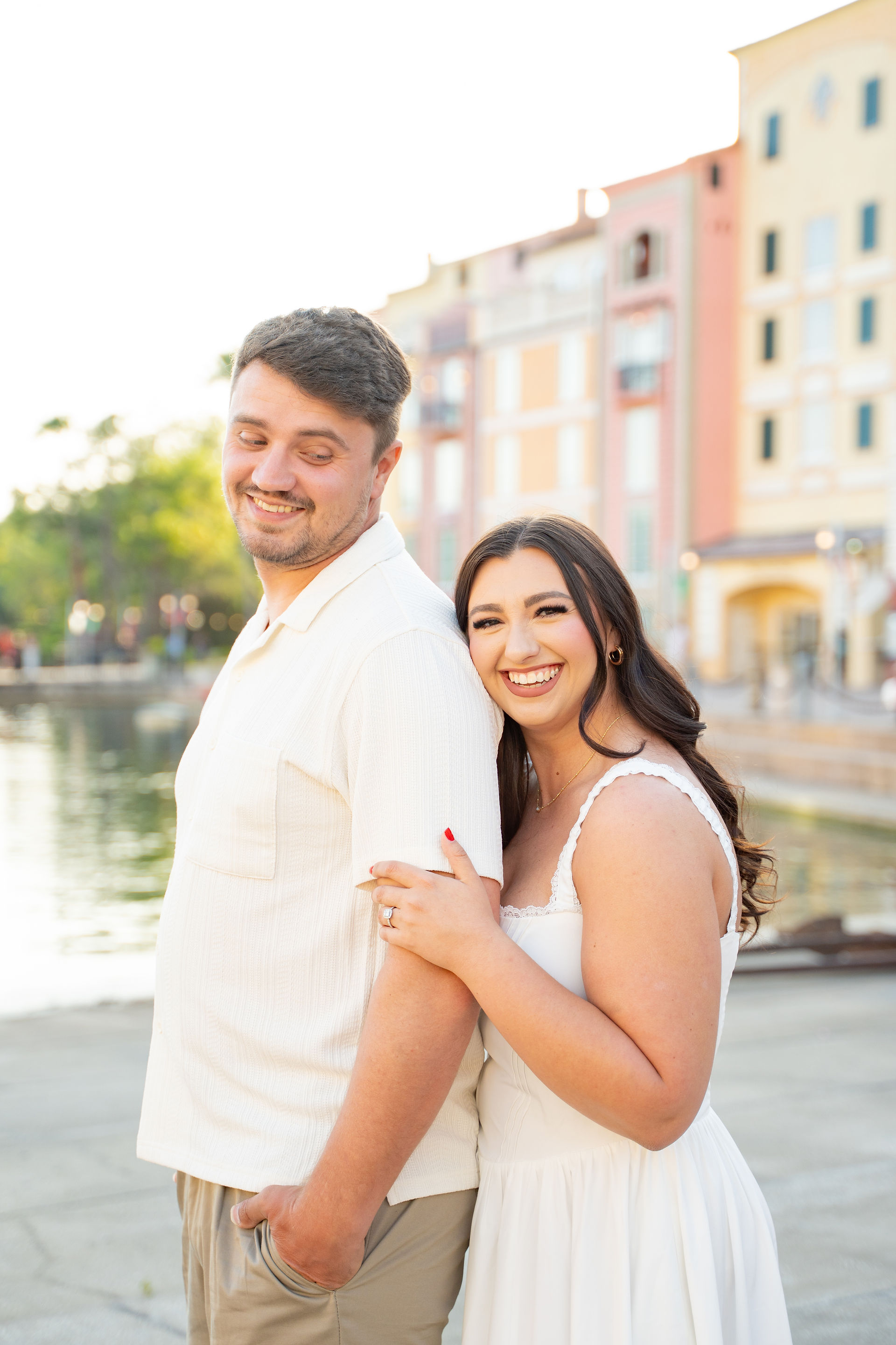 Couples Engagement Session at Loews Portofino Bay Hotel at Universal Orlando Resort by Universal Orlando Photographer Adrianna Gunn