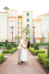 Couples Engagement Session at Loews Portofino Bay Hotel at Universal Orlando Resort by Universal Orlando Photographer Adrianna Gunn
