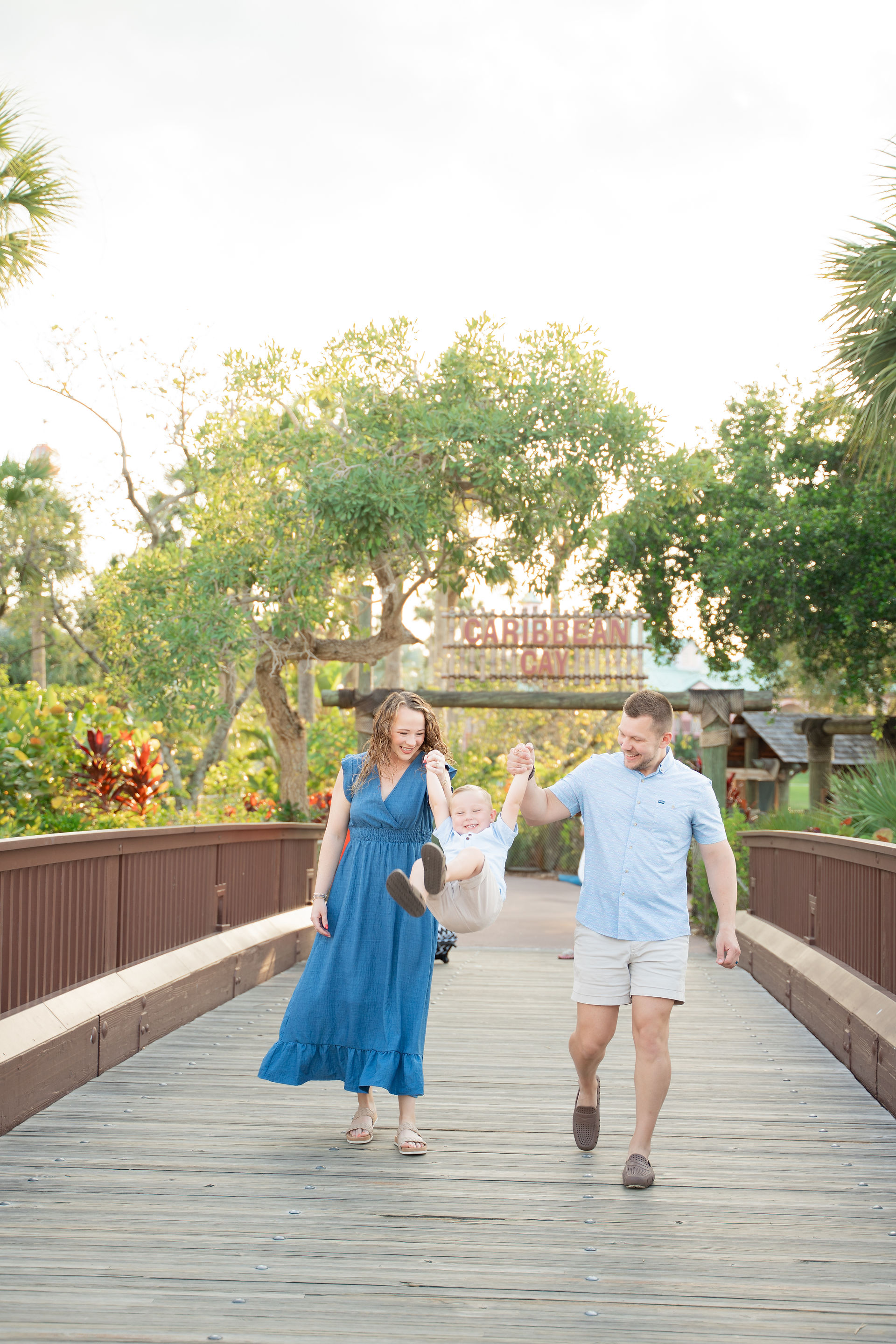 Family session at Disney's Caribbean Beach Resort by Disney Photographer Adrianna Gunn