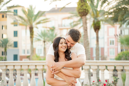 Couples Engagement Session at Loews Portofino Bay Hotel at Universal Orlando Resort by Universal Orlando Photographer Adrianna Gunn