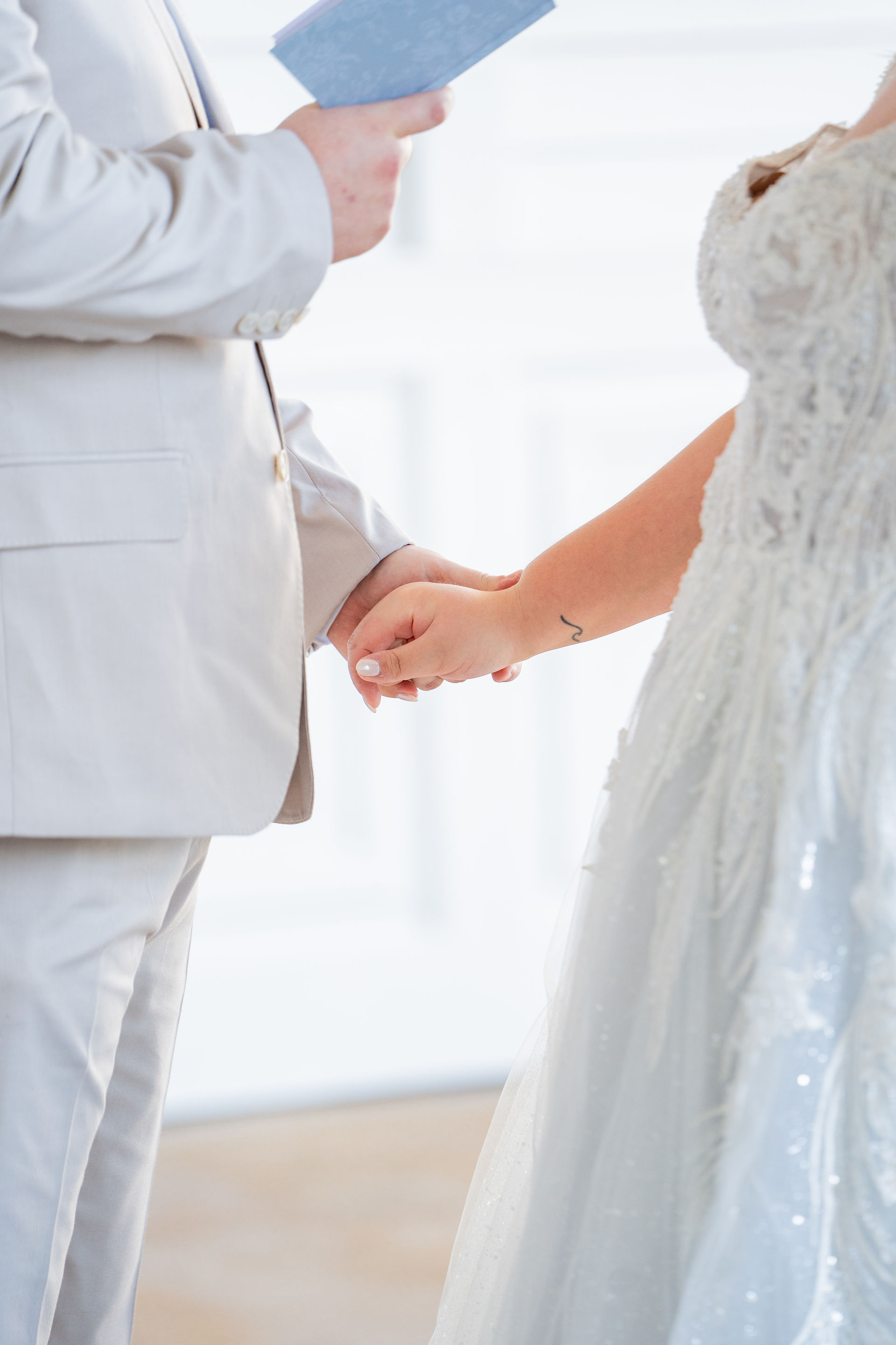 Bride and Groom First Look Portraits for a Disney Fairytale Wedding at Disney's Grand Floridian Resort and Spa by Disney Wedding Photographer Adrianna Gunn