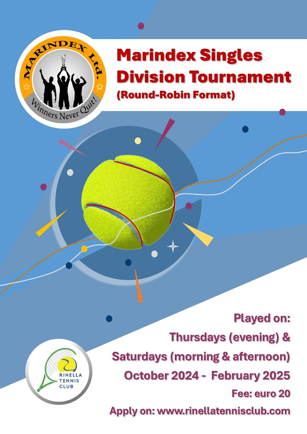 Marindex Singles Division Tournament