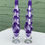 Thumbnail: Carved purple Taper Candle