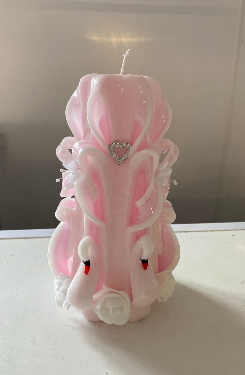 Thumbnail: Swans together forever candle