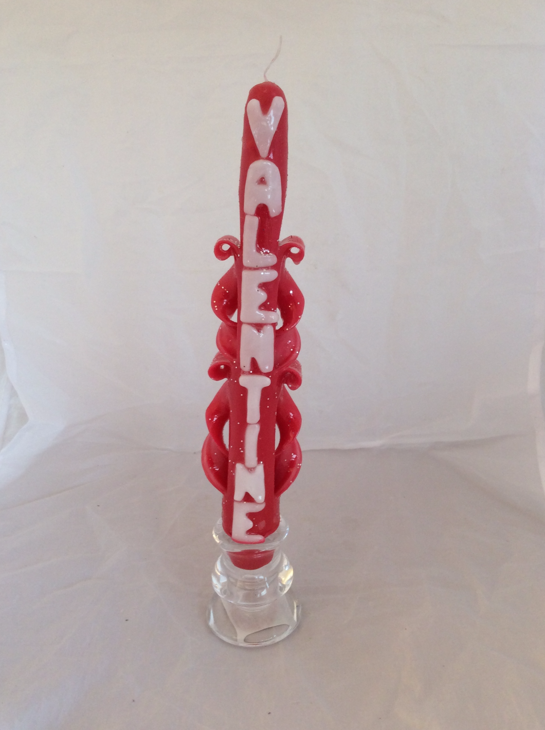 Valentines Taper Candle