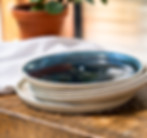 Vaisselle artisanale fait main en céramique, Collections Océan création Baraque à Pots Atelier de Poterie .