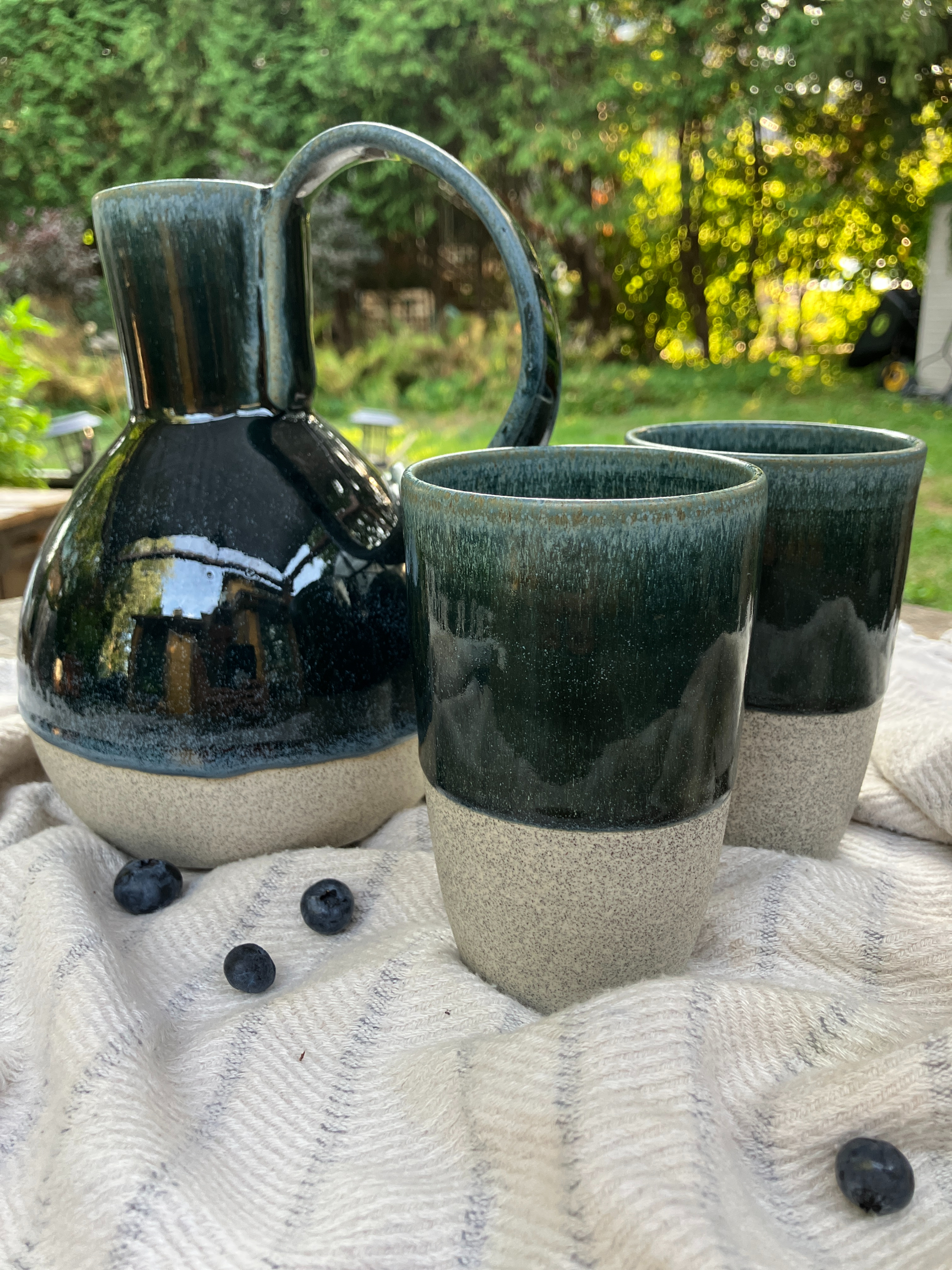 Cruche à Boire Océan / 9 pièces