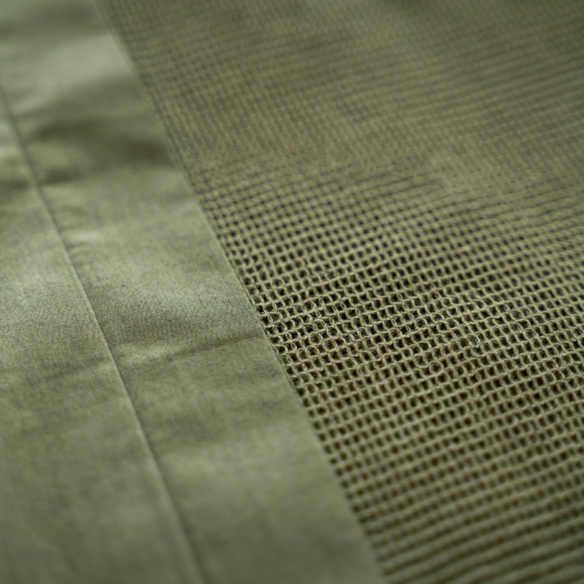 Thumbnail: Zachte, groene stof, detailopname