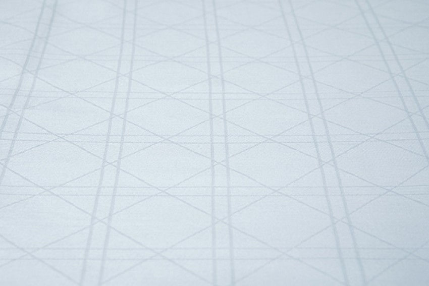 Thumbnail: Wit, gedetailleerd geweven textiel