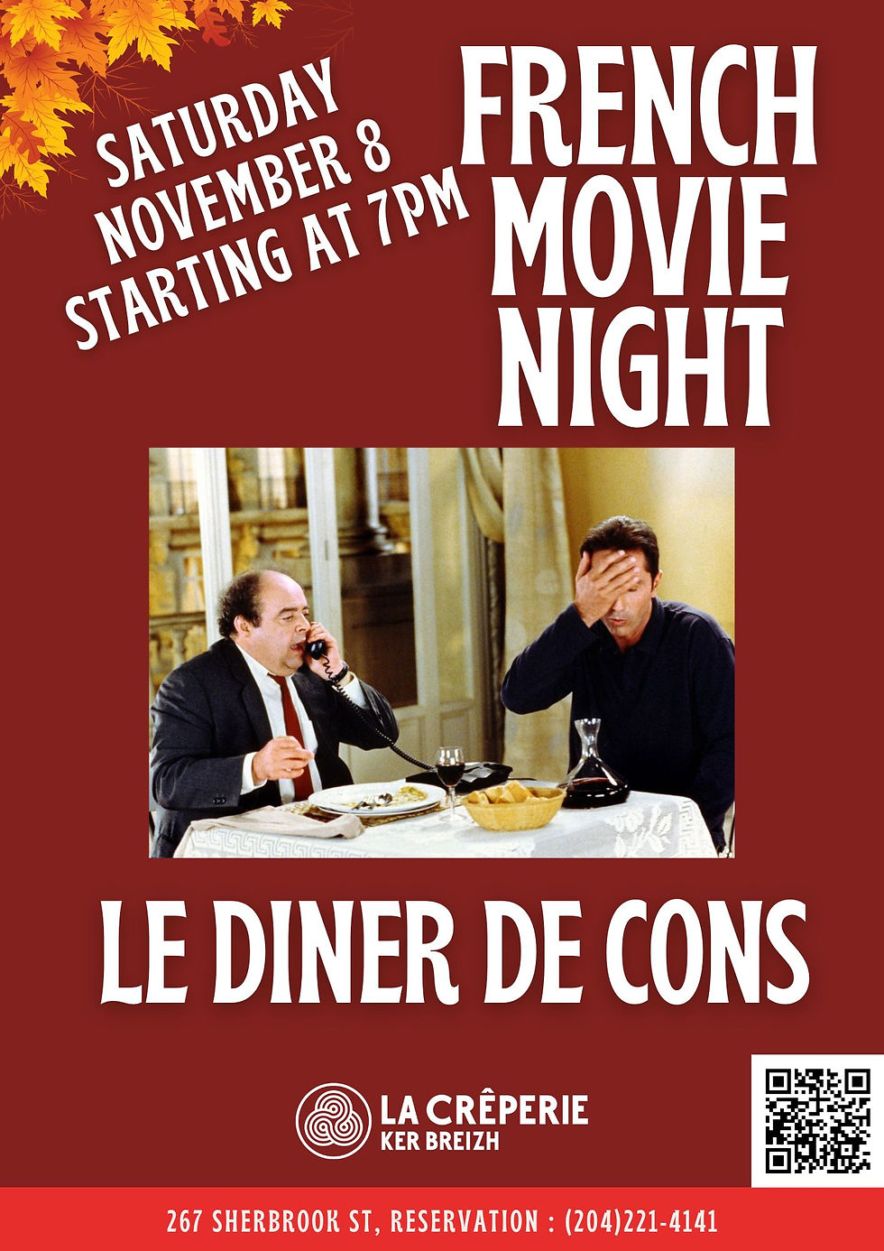 French movie night - Le Dîner de cons