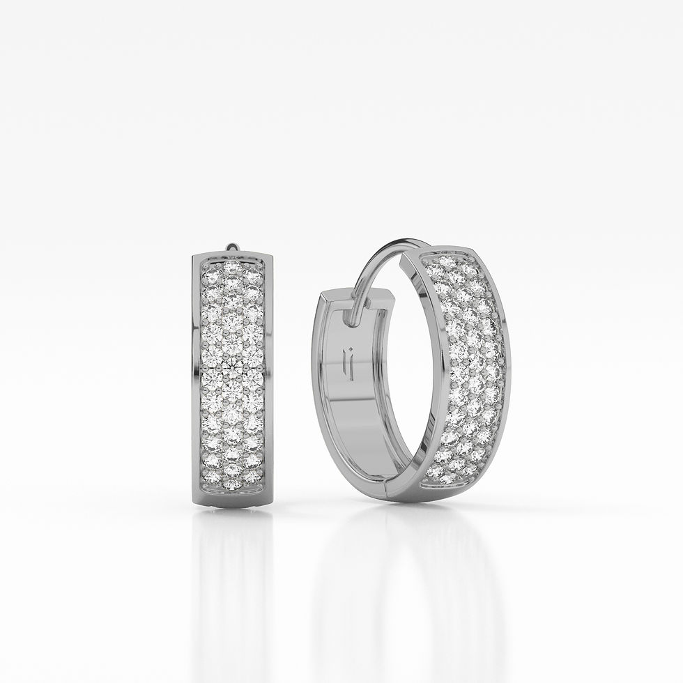 Thumbnail: Diamond Studded Hoops