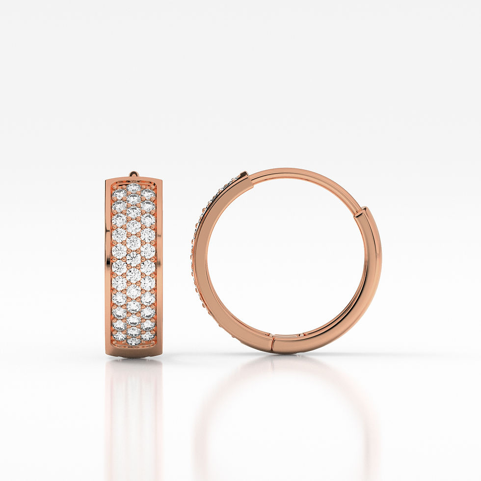 Thumbnail: Diamond Studded Hoops