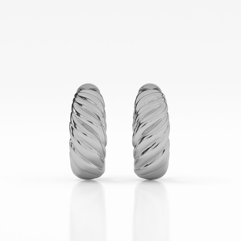 Thumbnail: Twisted Stud Hoops