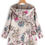 Thumbnail: Women Warm Floral Hooded Jacket Flower Print Hoody Vintage Oversized Coats