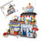 Thumbnail: Creative Sea Fish Food House Building Block Store With Figure Dolls 