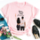 Thumbnail: Couple T-shirt Couple Printing Fashion Top Women;s O-neck Casual 