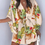 Thumbnail: Casual Boho Beach Vacation Mini Dress Women Summer Print Lace Up Button Batwing