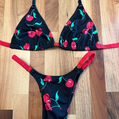 Cherries Bikini Posing Suit Ghisela Luxury Bikinis