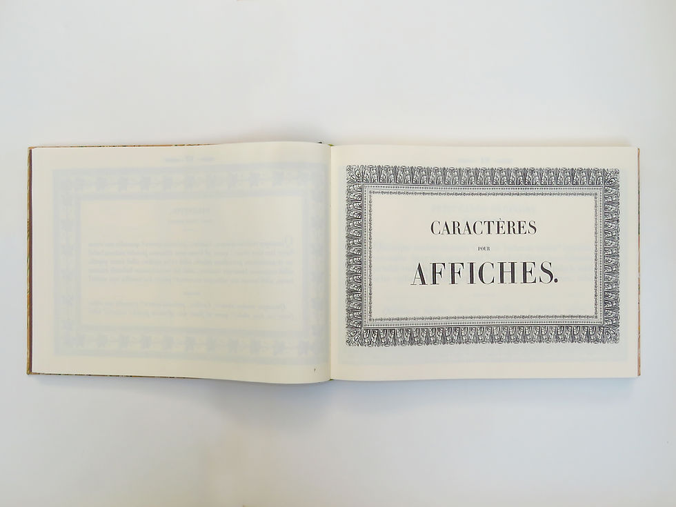 Miniature : Spécimen des divers caractères, vignettes et ornements typographique