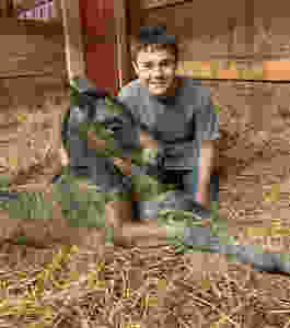 WAVE Middle School Student, Tyler & his Newborn Filly
