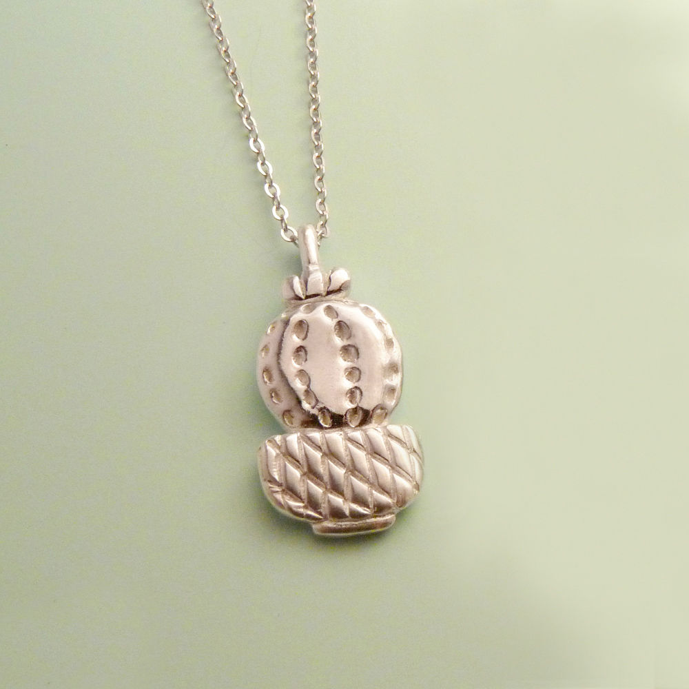 Silver "Milla" Succulent Necklace