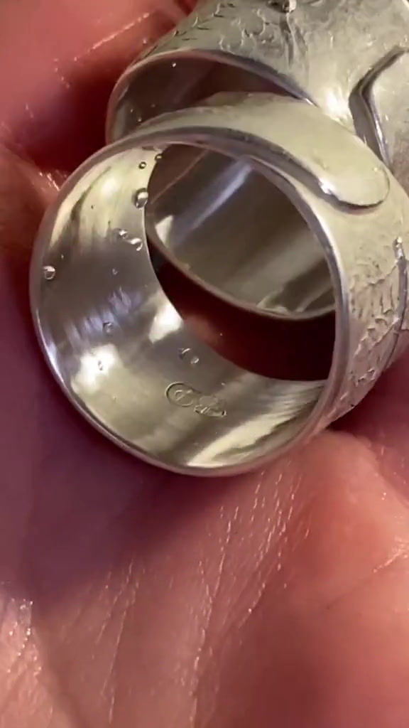 Thumbnail: Sterling Silver Fern Ring - each one of a kind