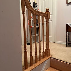 oak hand rail