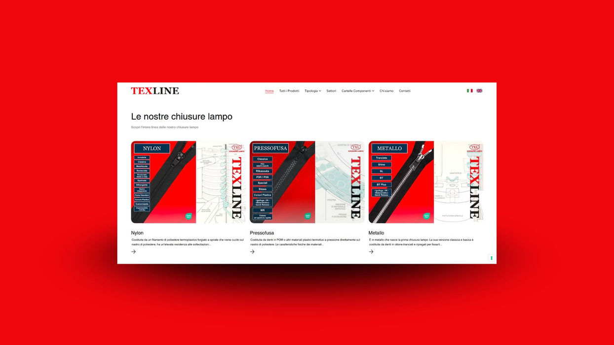 Guido Turano Web Designer - Progetto realizzato - Texline