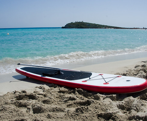 Paddleboard on Shore