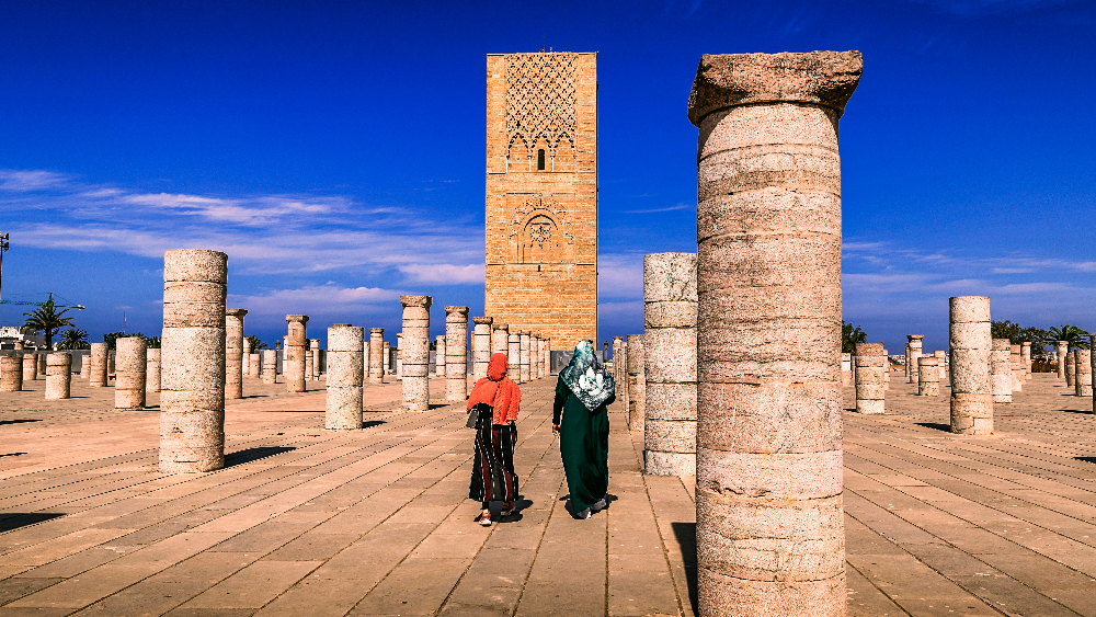 hassan tower in rabat morocco