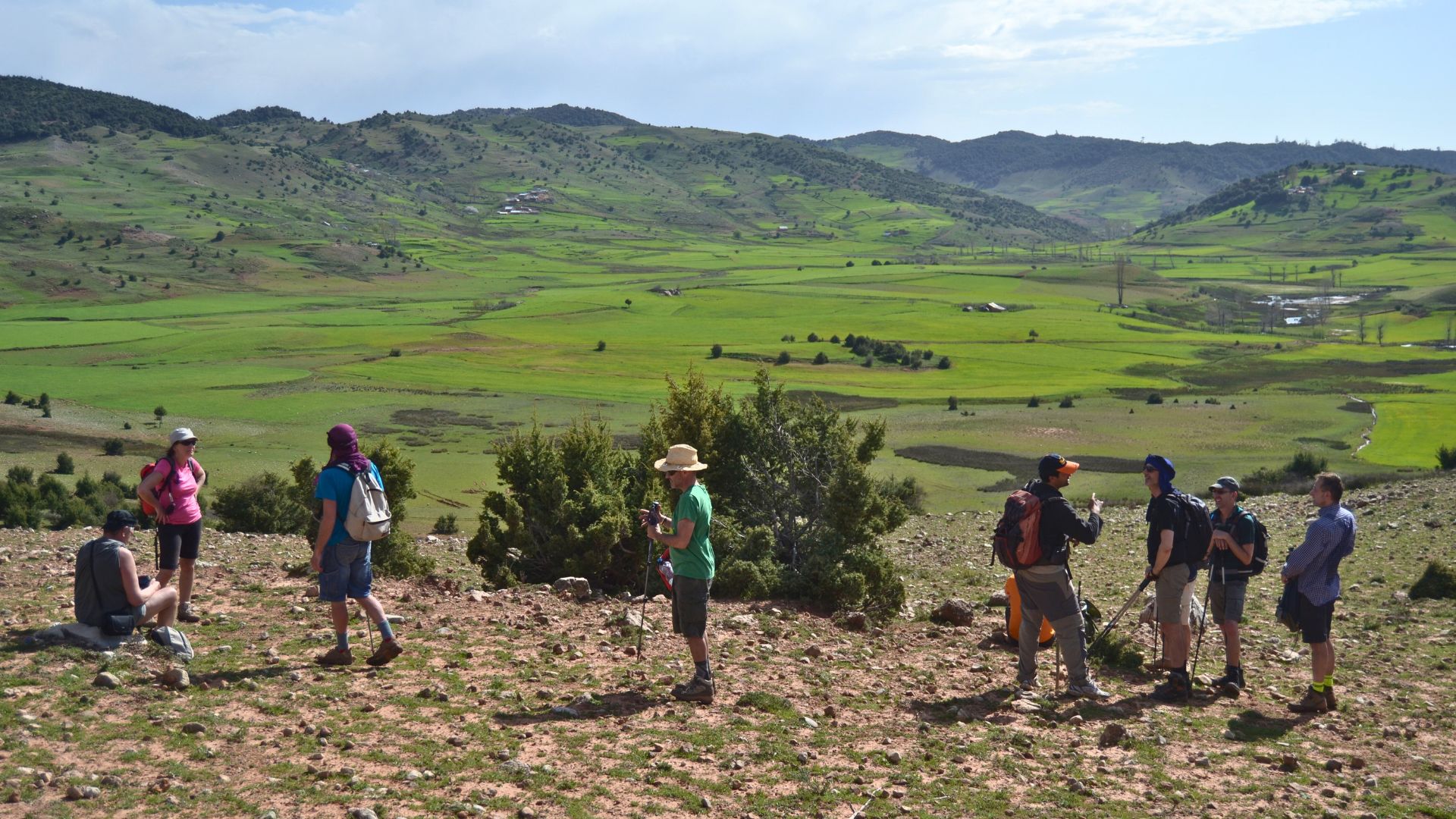 Hiking near Skoura m’daz in middle Atlas Morocco