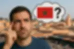 man thinking about visiting morocco