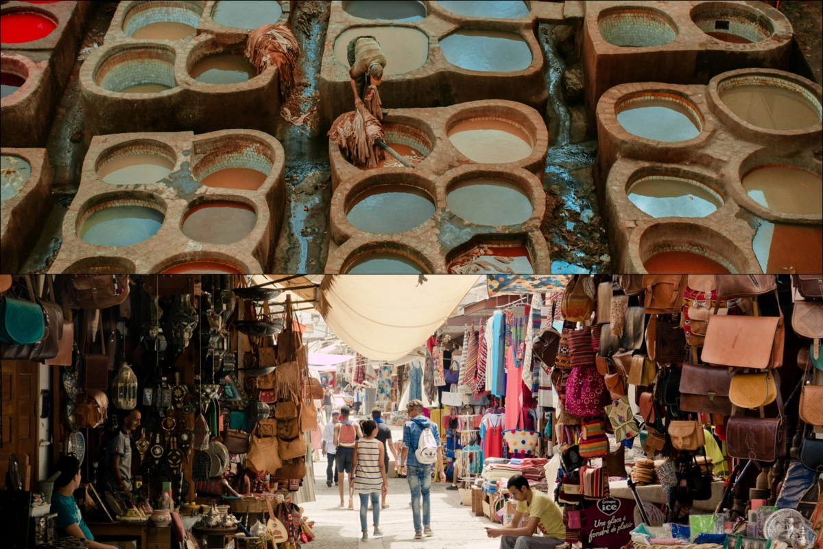 fez souks and lether products