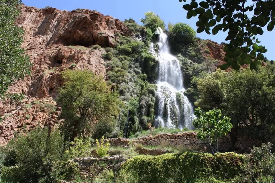 waterfall in skoura mdaz morocco