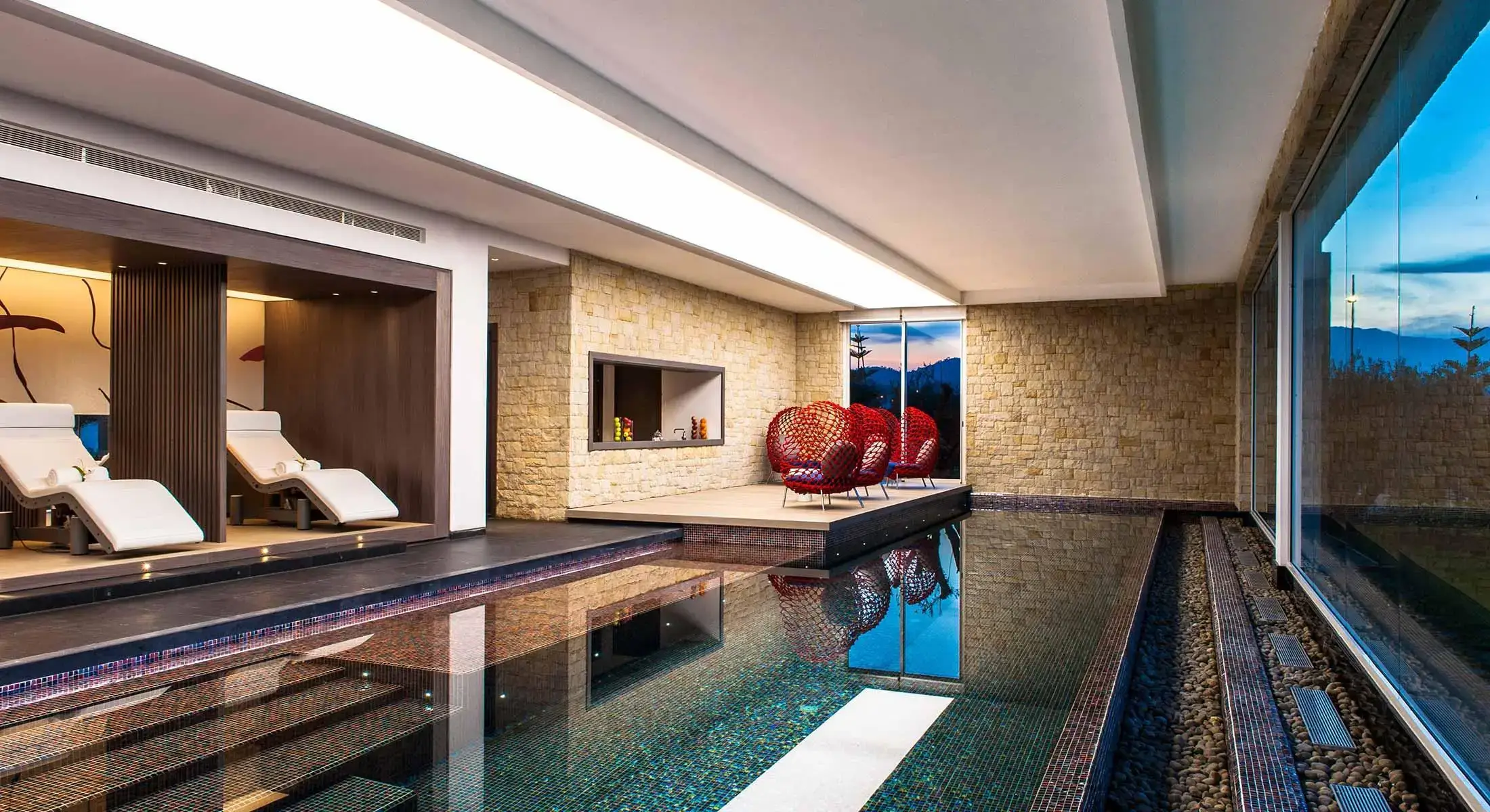 inside swimming pool at sofitel in agadir